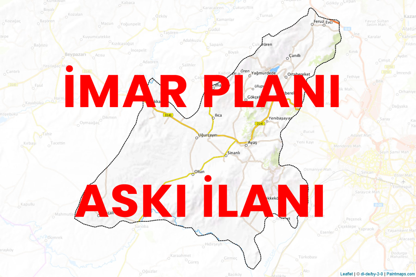 Yağmurdede Mahallesi 182 Ada ve Çevresine İlişkin Parselasyon Planı