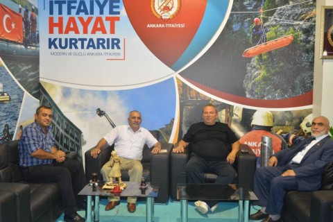 Büyük Ankara Festivalinde Ankara Büyükşehir Belediyesi İtfaiye Daire Başkanlığını ziyaret ettik.