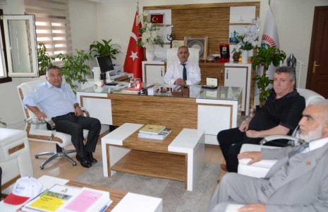 Gürcan BULAT ve Mustafa DEMİRBAŞ Başkanımızı ziyaret ettiler.